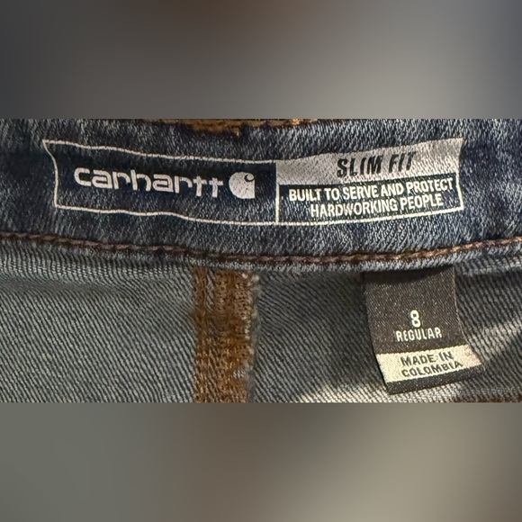 Women’s Carhartt jeans Size 8 Slim Fit - Picture 3 of 3